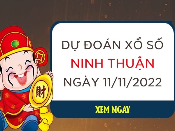 Dự đoán xổ số Ninh Thuận ngày 11/11/2022 thứ 6 hôm nay